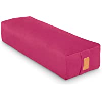 Cojín de yoga cuadrado »Paravati« relleno de cáscara de espelta (cultivo biológico) - Longitud aprox. 67 cm y altitud…